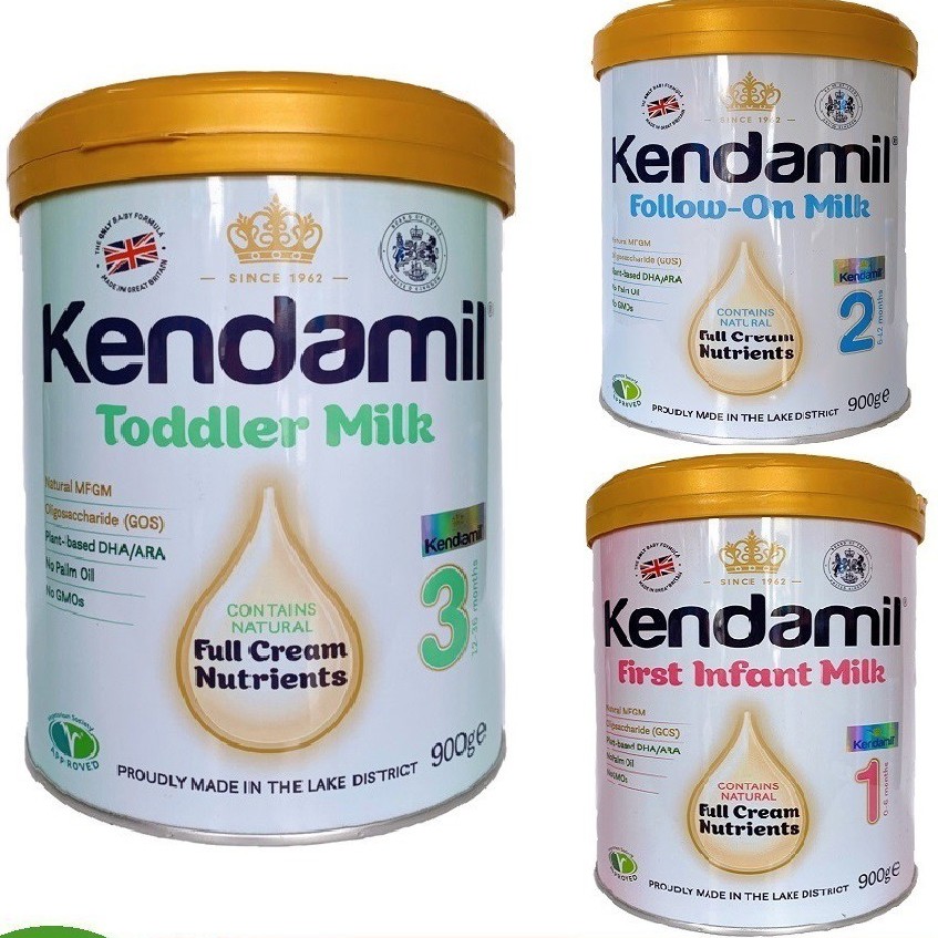 Sữa Kendamil Mẫu Mới Số 1 - 2 - 3 900G