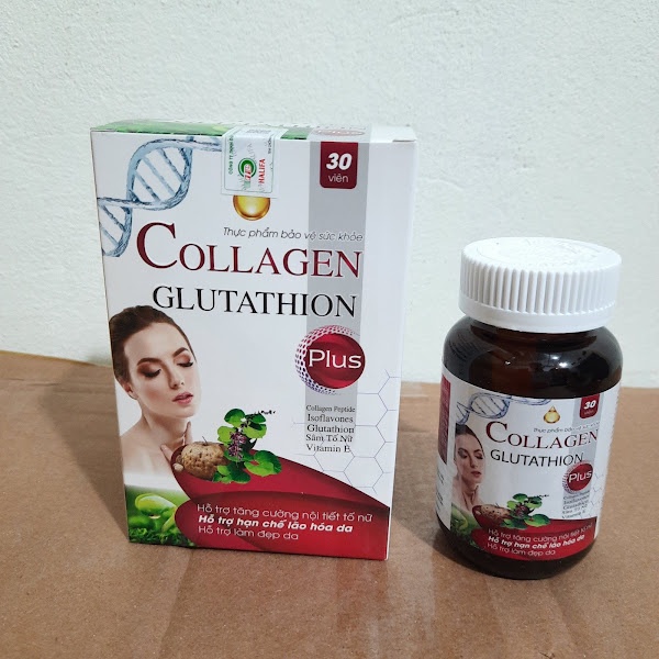 Viên uống sâm tố nữ COLLAGEN GLUTATHION PLUS - Hộp 30 viên - Tăng cường sinh lý nữ , bổ sung nội tiết tố nữ