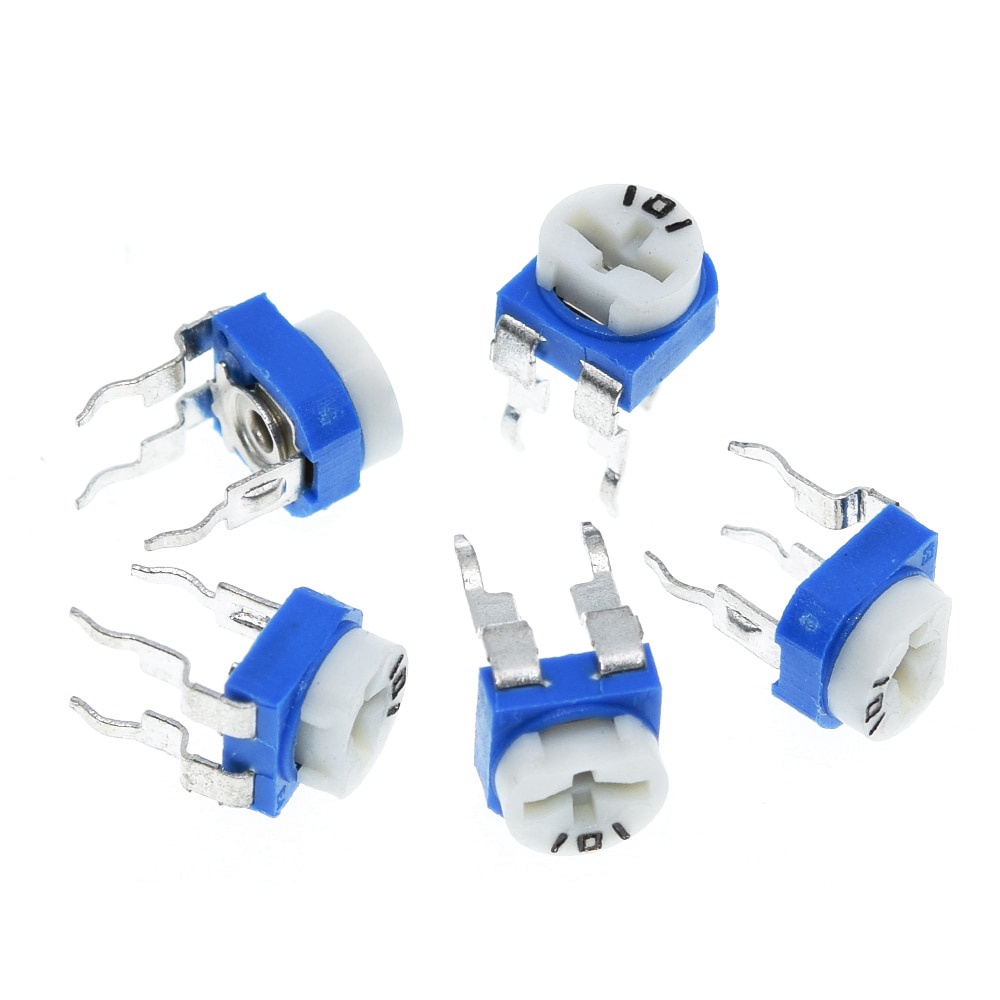 TZT Trimming Potentiometer RM065 top adjustment 100R-1M RM065 WH06-2 Variable Resistors Assorted Kit 13Type*5pcs=65PCS KIT