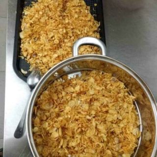 Hộp 500g hành ta phi thơm vàng giòn