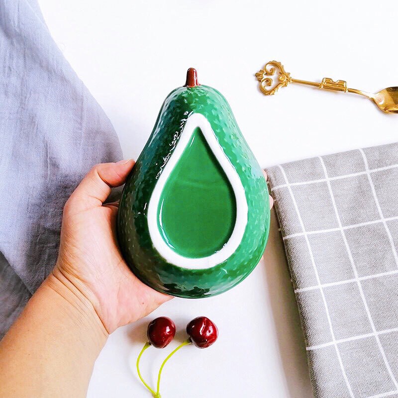 Bát sứ ăn dặm hình quả bơ 220ml đáng yêu cho bé