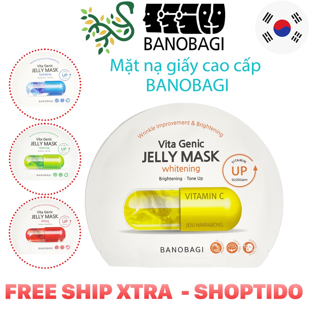 Mặt Nạ BANOBAGI Bổ Sung Vitamin Vita Genic chính hãng Hàn Quốc NCC SHOPTIDO