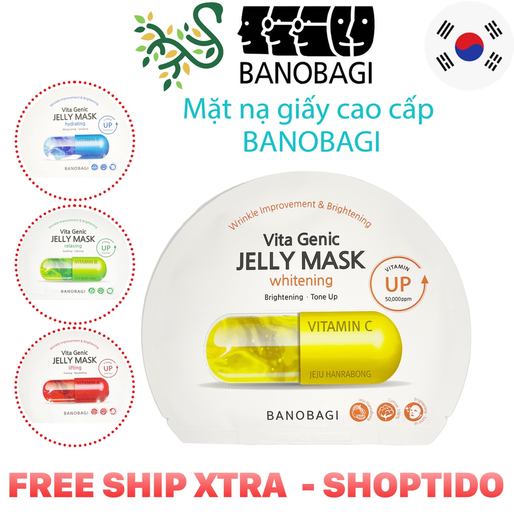 Mặt Nạ BANOBAGI Bổ Sung Vitamin Vita Genic chính hãng Hàn Quốc NCC SHOPTIDO | BigBuy360 - bigbuy360.vn