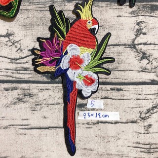 sticker hình thêu chim cảnh (ko keo)