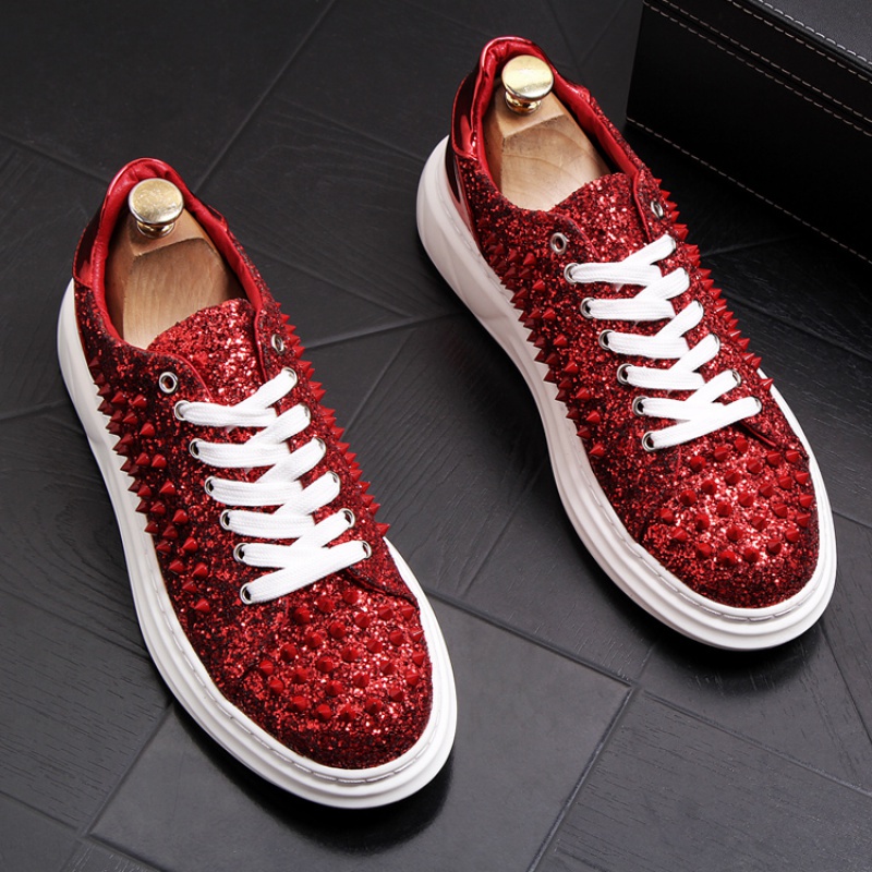 Giày Lười Da Đính Đinh Tán Phong Cách Châu Âu Thời Trang Cho Nam