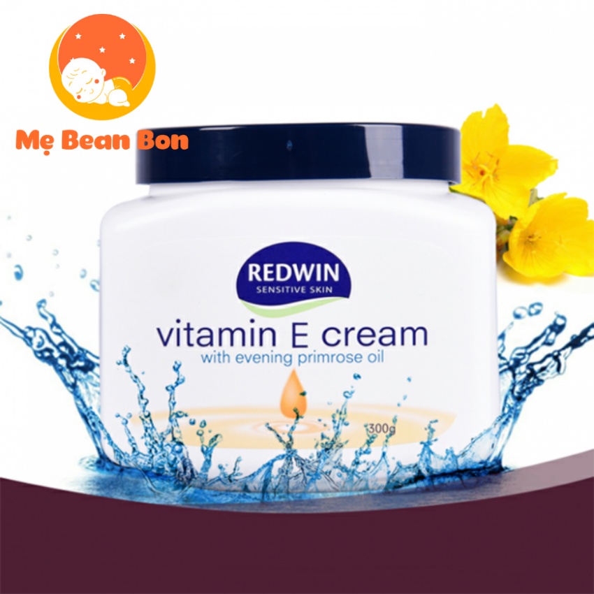 Kem dưỡng ẩm da trắng da cao cấp REDWIN Vitamin E Cream 300g Úc làm mềm làn da giúp khóa độ ẩm sâu trong da mịn màng