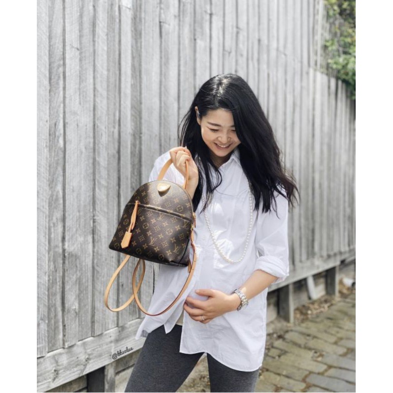 Balo nữ lv moon size24cm da mềm fullbox bill