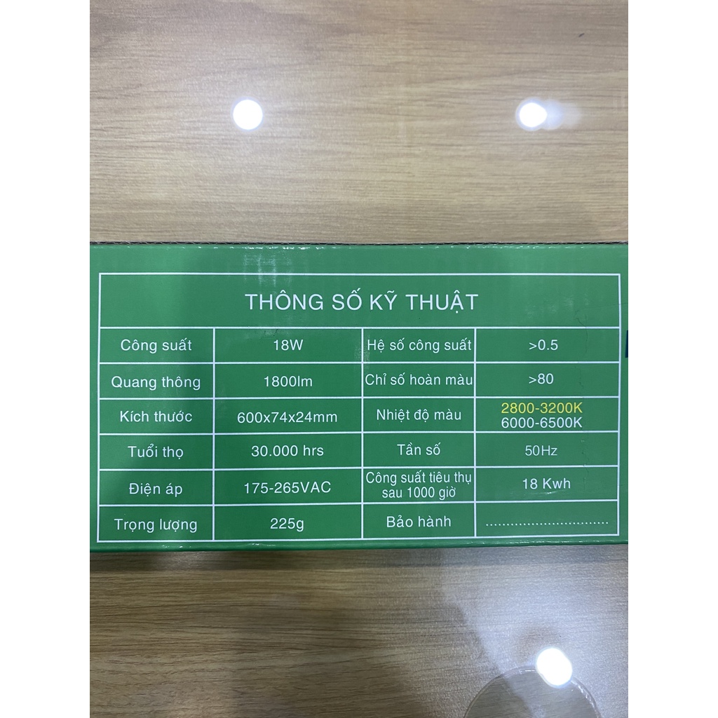ĐÈN LED BÁN NGUYỆT MPE 6 TẤC BN2-18W TRẮNG, VÀNG
