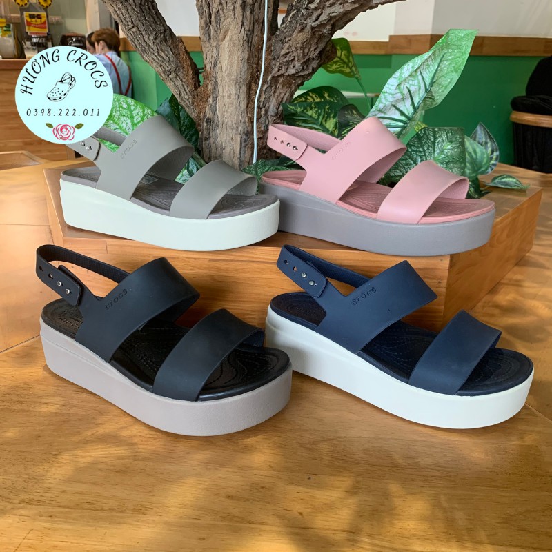 Sandal nữ 5p, Sandal Brooklyn có hộp xanh, đế xuồng, quai ngang siêu nhẹ, êm chân cao cấp nhiều màu