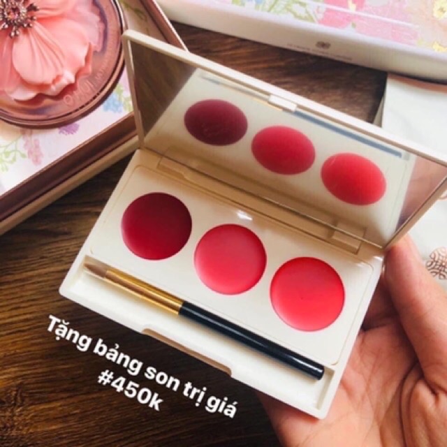 Bảng son lì Ohui 3 màu mini date 22