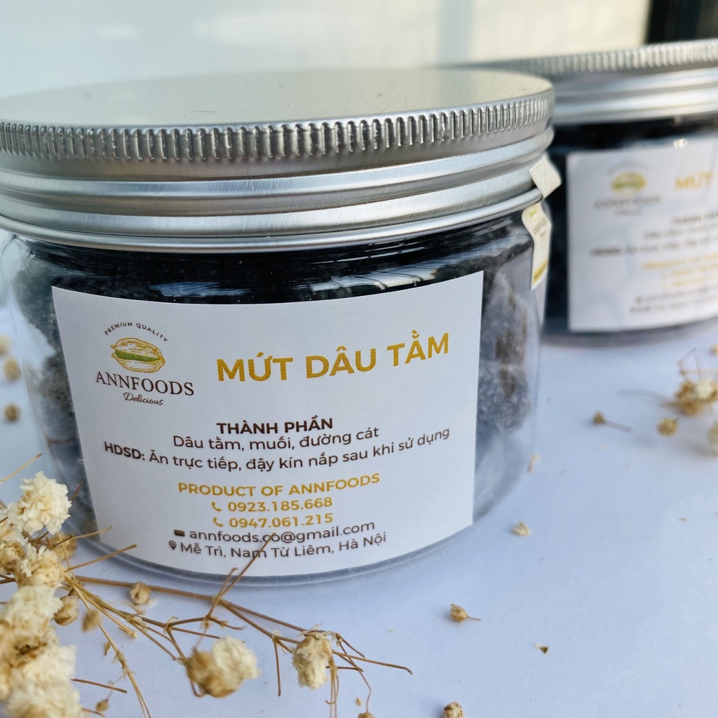 Mứt Dâu Tằm Đà Lạt Mứt Dâu Tằm Nguyên Trái Đặc Sản Đà Lạt Thơm Ngon Ăn Là Ngiền - Annfoods