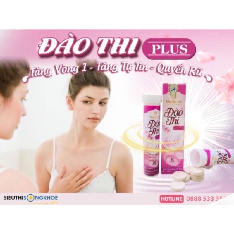 [ Chính hãng] Viên sủi nở ngực Đào Thi