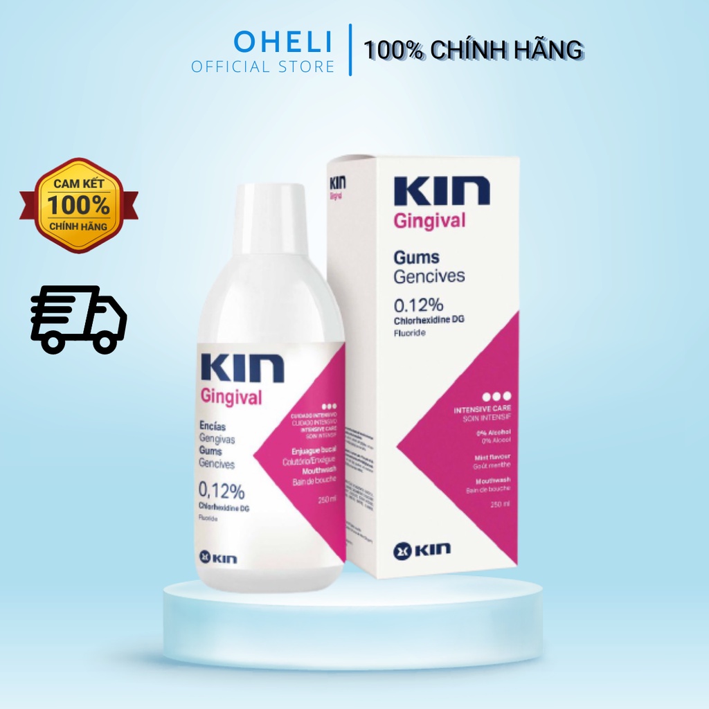 Nước súc miệng Kin Gingival Mouthwash diệt khuẩn 250ml