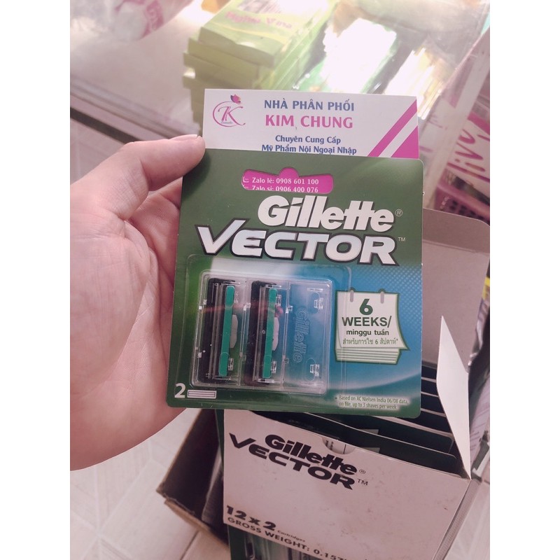 Lưỡi thay Gillette Vector (2 lưỡi)