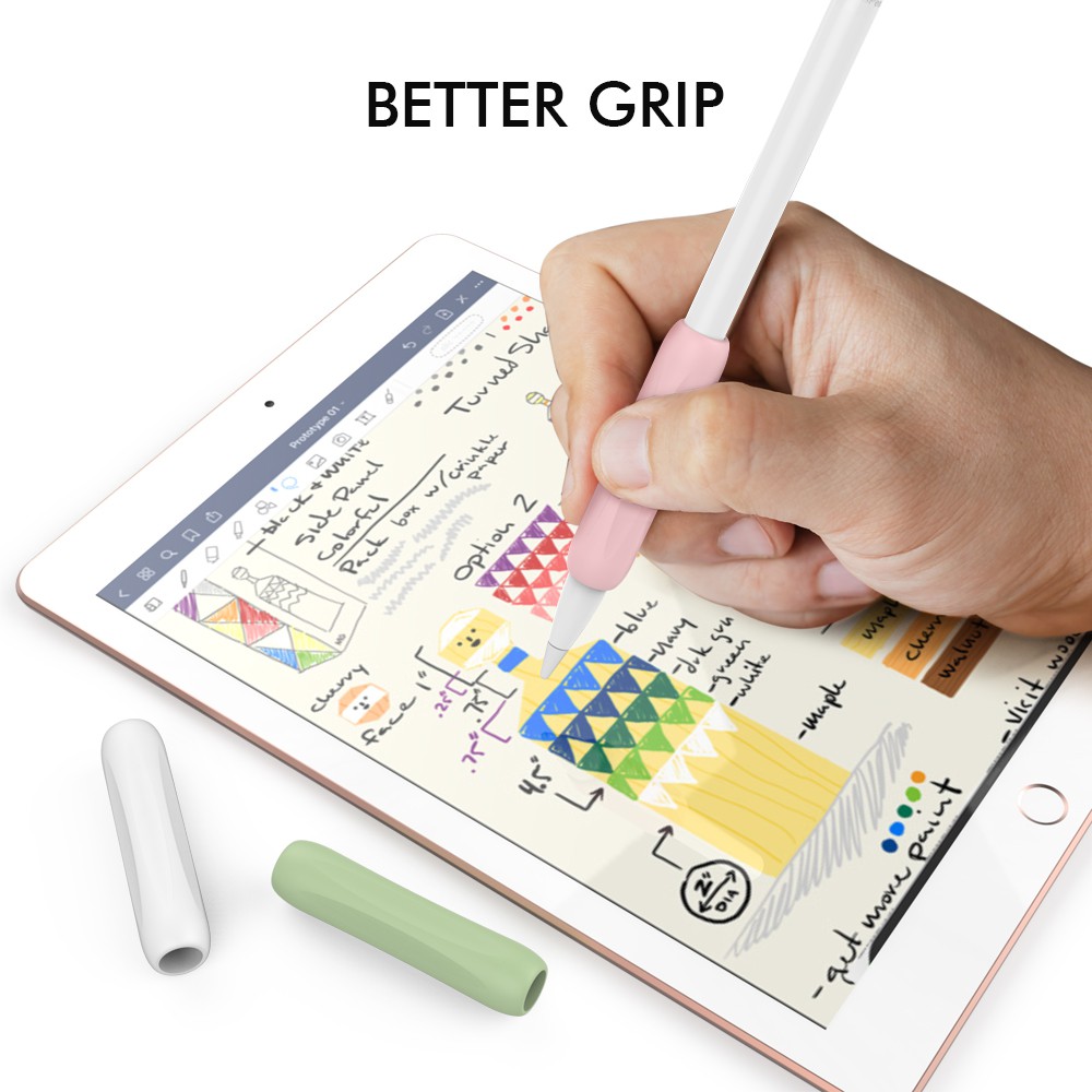 Tay Cầm Cho Apple Pencil 1 2 Tạo Cảm Giác Thao Tác Vẽ Dễ Dàng Hơn Bộ 3 Cái