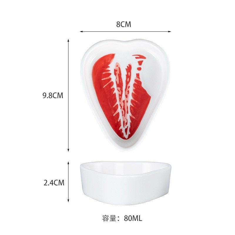 Bát sứ ăn dặm mini mẫu hoa quả siêu xinh, chất liệu cao cấp chịu nhiệt