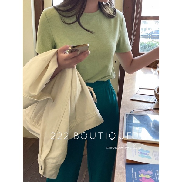 Áo phông acme 5 basic ôm gân 9T2101140325