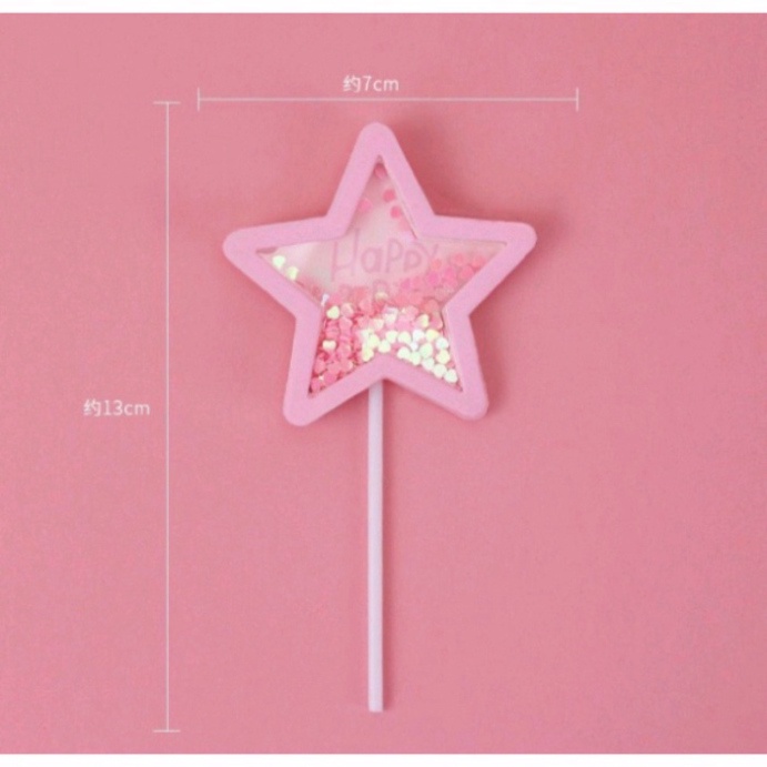 phụ kiện trang trí bán [FREESHIP❤️] que cắm mây trăng sao kim tuyến