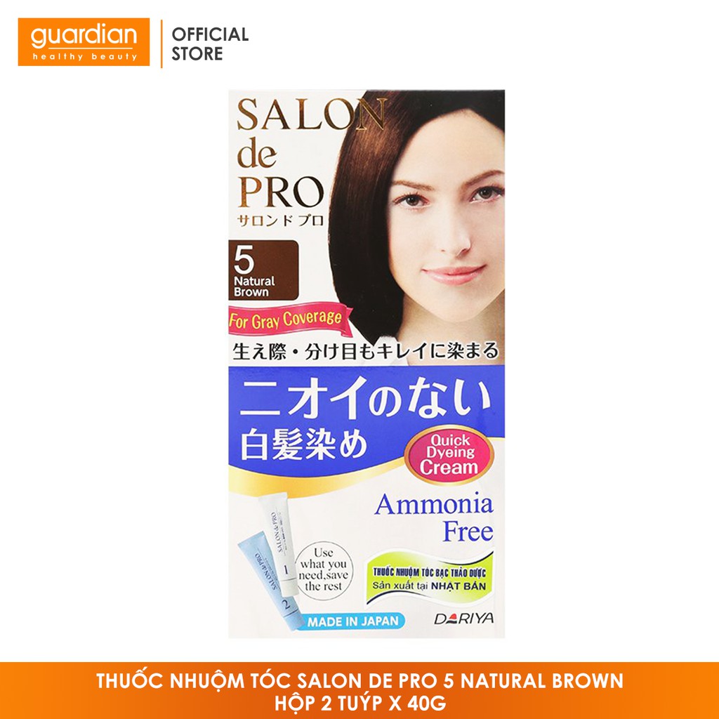 Thuốc nhuộm tóc Salon De Pro 5 Natural Brown hộp 2 tuýp x 40g