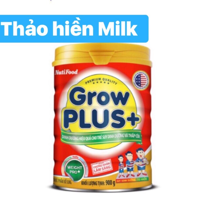 Sữa bột NUTIFOOD GROW PLUS+ 900G