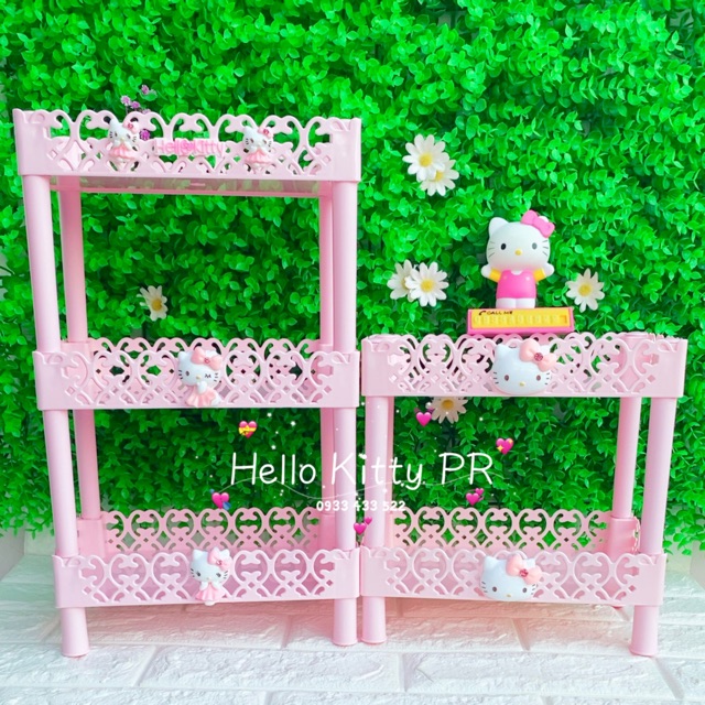 Kệ nhựa đựng mỹ phẩm, phụ kiện Hello Kitty