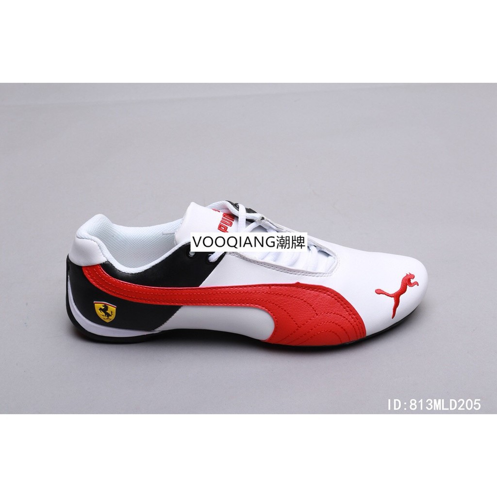 Giày Thể Thao Da Puma Ferrari Phối Lông Kiểu Retro Cá Tính