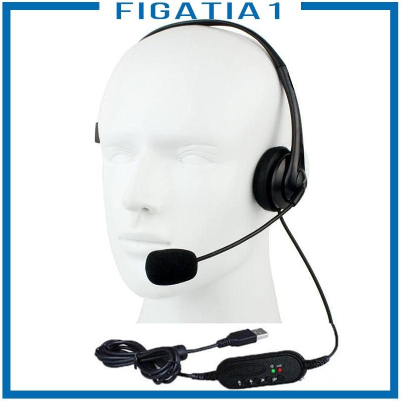 Tai Nghe Chụp Tai figatia1 Có Dây USB Tiện Dụng Cho Máy Tính / Laptop
