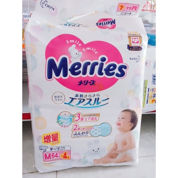 [BILL AEON MALL]BỈM QUỐC DÂN DÁN/QUẦN MERRIES NỘI ĐỊA NHẬT BẢN NB90/S82/M64/L54/M58/L44/XL38/XXL26