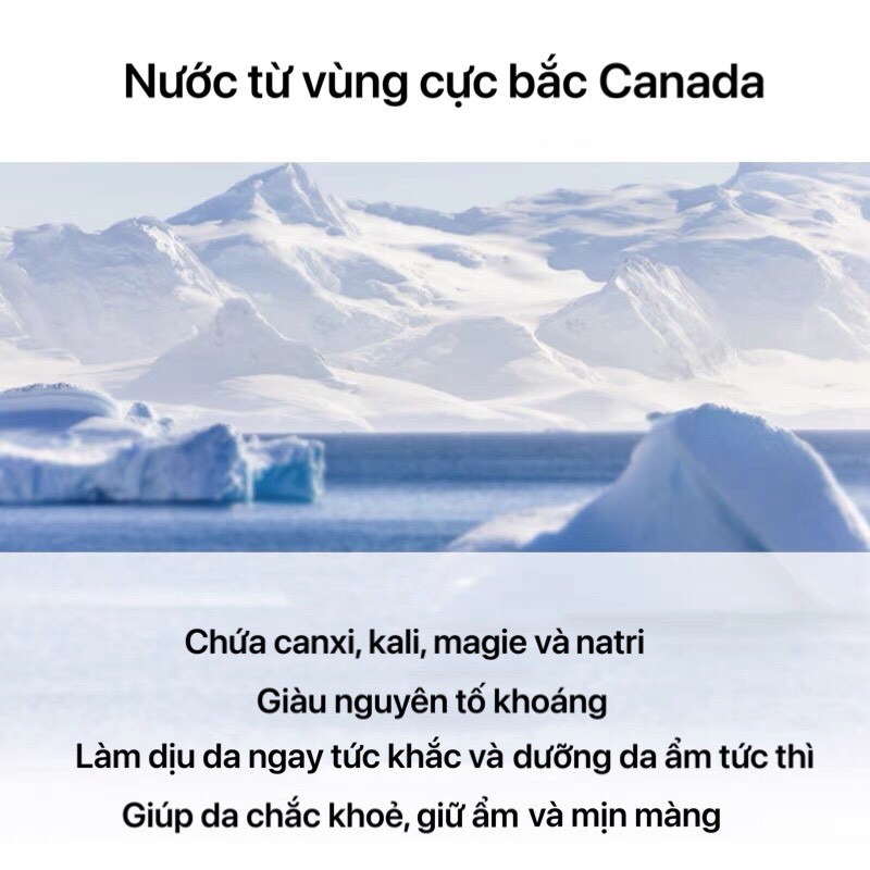 Xịt khoáng đá băng LUCENBASE phục hồi dưỡng ẩm khóa ẩm dịu da Glacier Water Soothing Moisturizing Spray LUCB59 | BigBuy360 - bigbuy360.vn