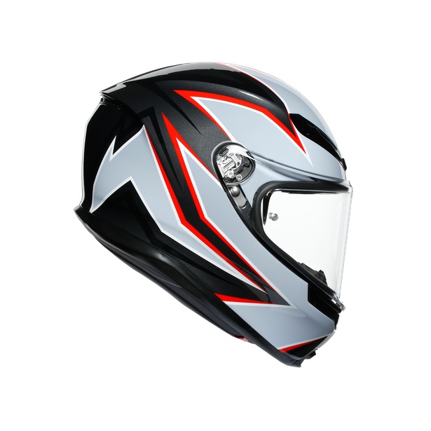 Mũ bảo hiểm AGV K6 - FLASH MATT (loại BLACK/GREY/RED) chính hãng AGV
