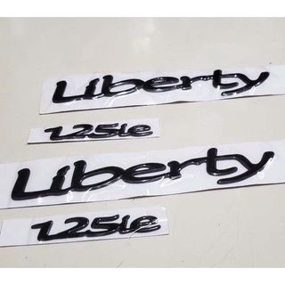 Tem xe vespa liberty 125ie bạc , đen