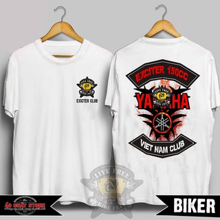 [SIÊU PHẨM] Áo Thun Biker Exciter Yamaha Club | Áo Biker Đi Phượt | Racing Tshirt