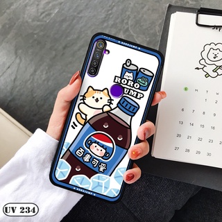 Ốp lưng nhám in hình 3D Realme 5 Pro