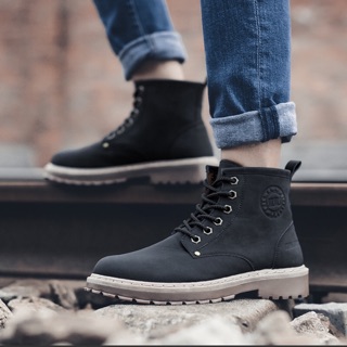 Giày nam cao cổ sneaker cao bồi hoang dã