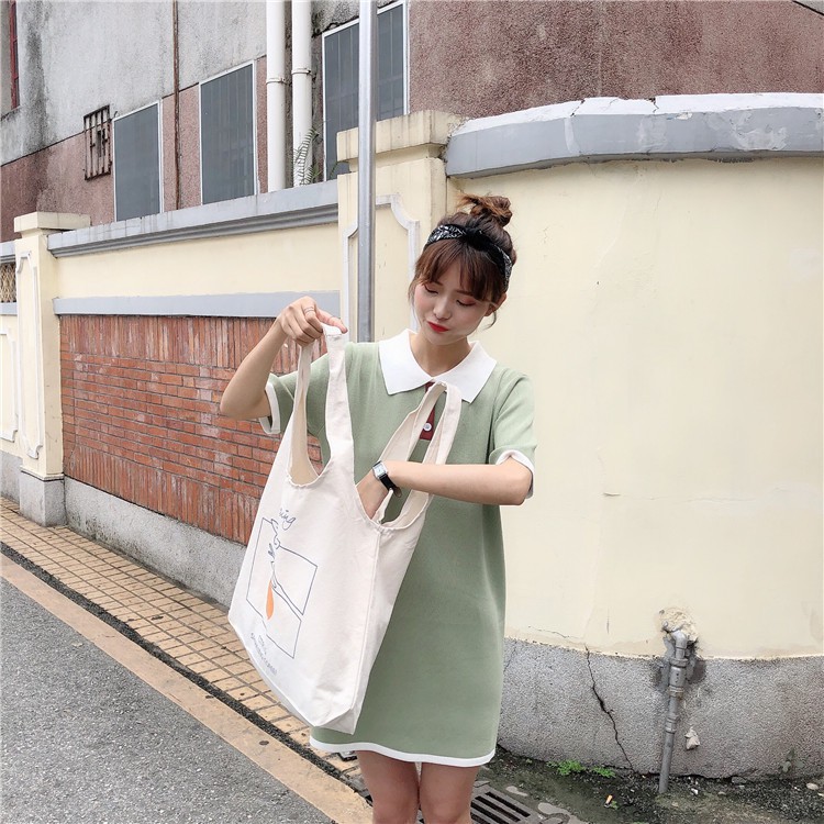 Túi tote vải canvas ulzzang unisex in hình hoa quả [ khohangphuongnguyen ]