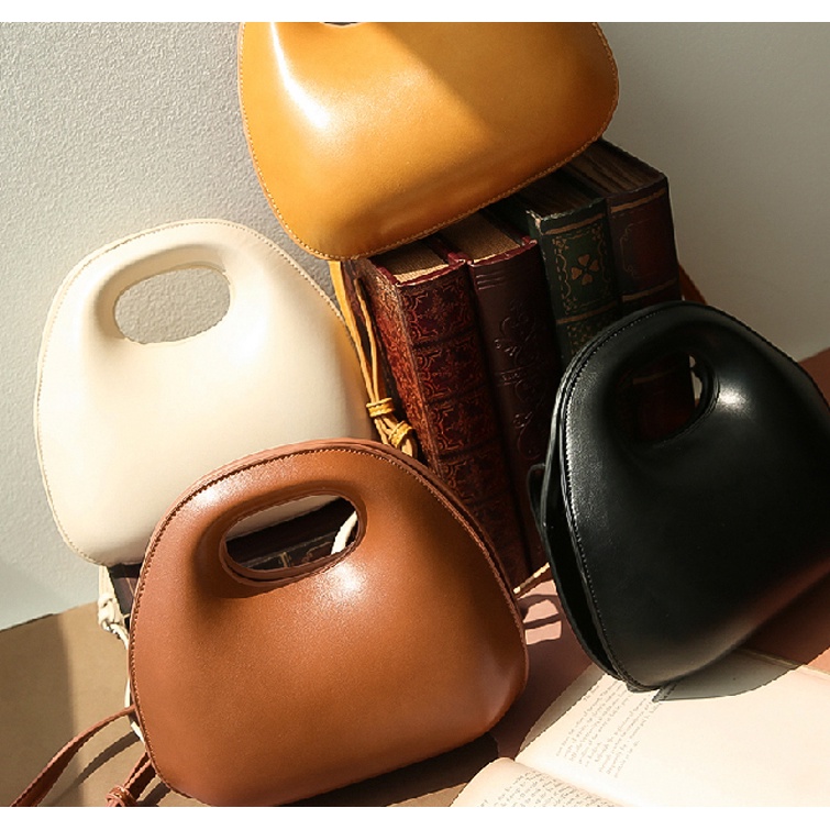 Túi đeo chéo IELGY dáng tròn nhỏ thời trang dành cho nữ