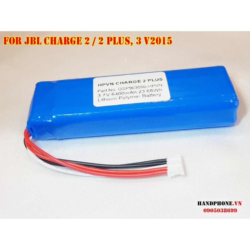 Pin DIY độ dung lượng cao 6400mAh cho loa Bluetooth JBL CHARGE 2 / 2 PLUS / 3 v2015