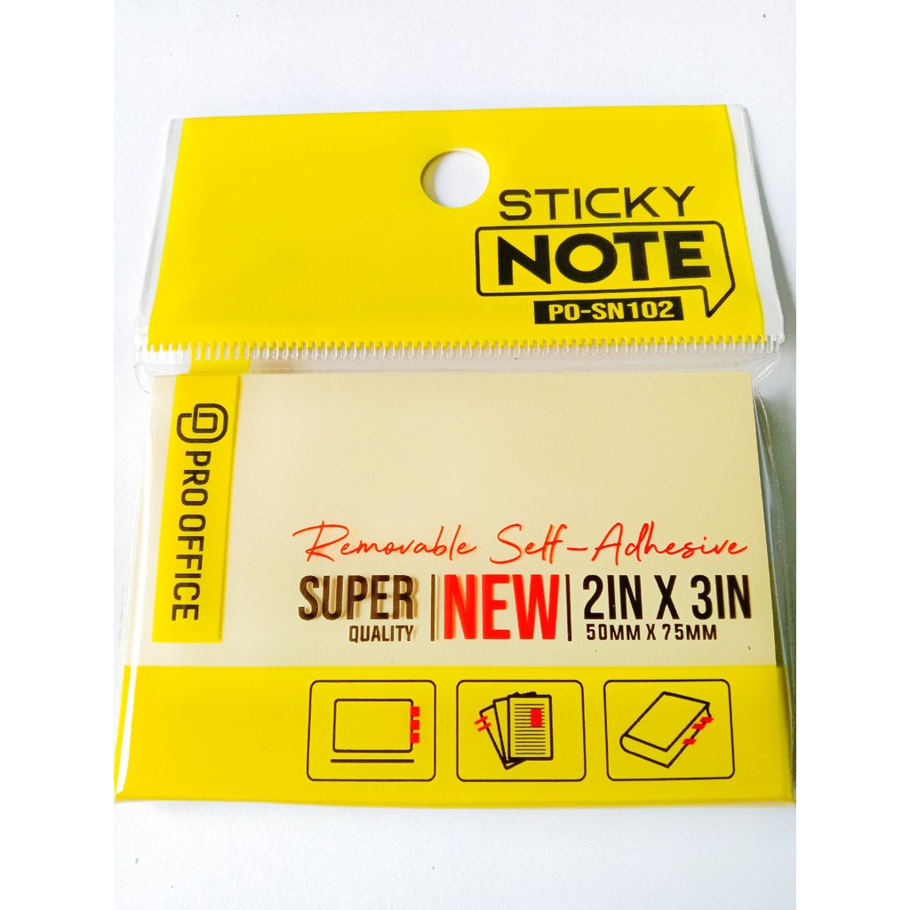 Giấy Note 80 Tờ Đơn Và Màu 75 x 50 mm