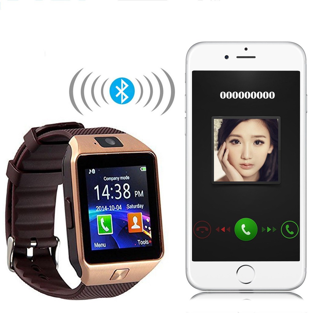 Đồng Hồ Thông Minh Dz09 Kết Nối Bluetooth Hỗ Trợ Thẻ Sim Tf Với Camera Android Iphone