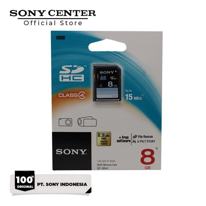 Thẻ Nhớ Sony Sdhc 8gb Class 4 15mb / S