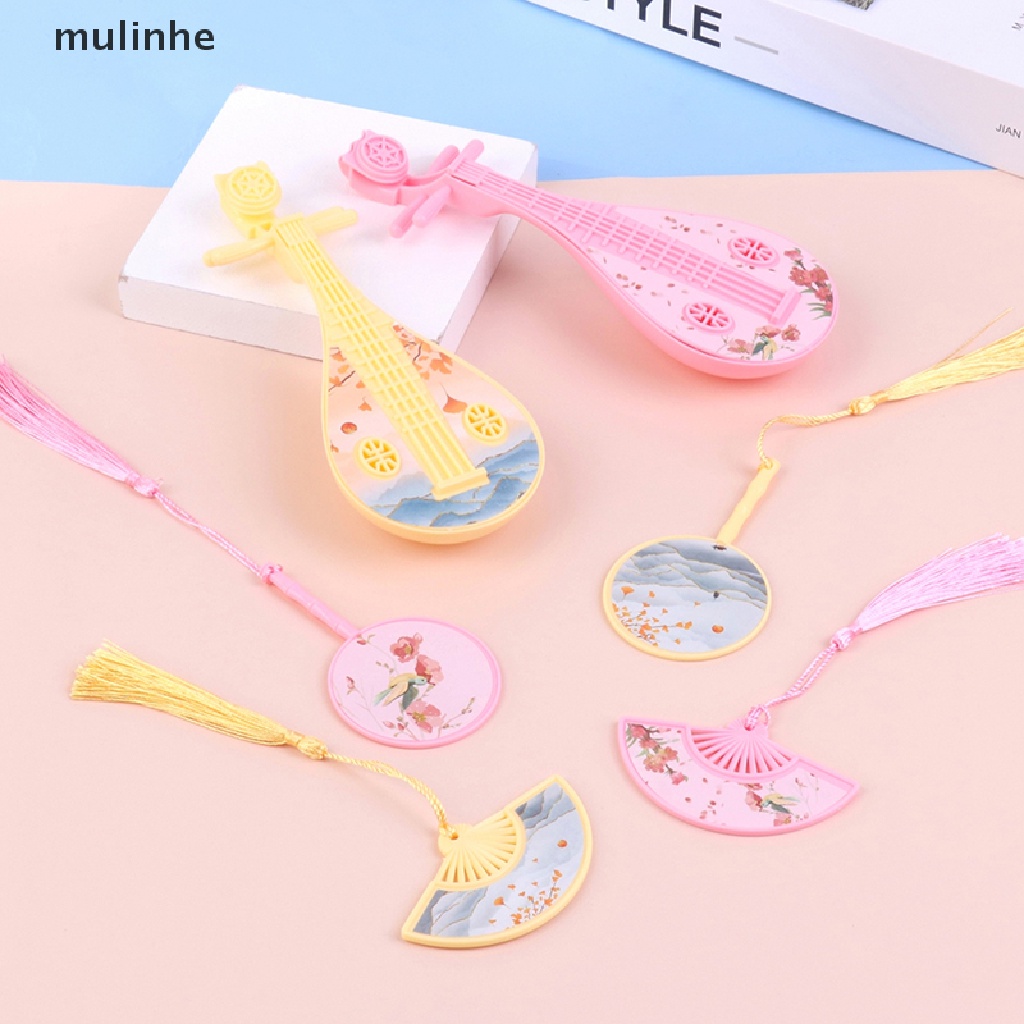 1 Bộ Quạt Cầm Tay Pipa Cổ Điển Trang Trí Cho Nhà Búp Bê