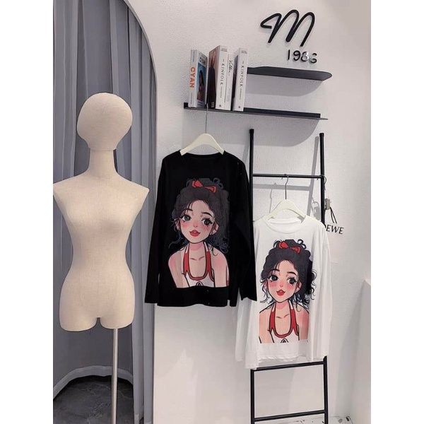 Áo sweater BIGSIZE nơ cô gái  tiểu thư (60-90Kg) MN03