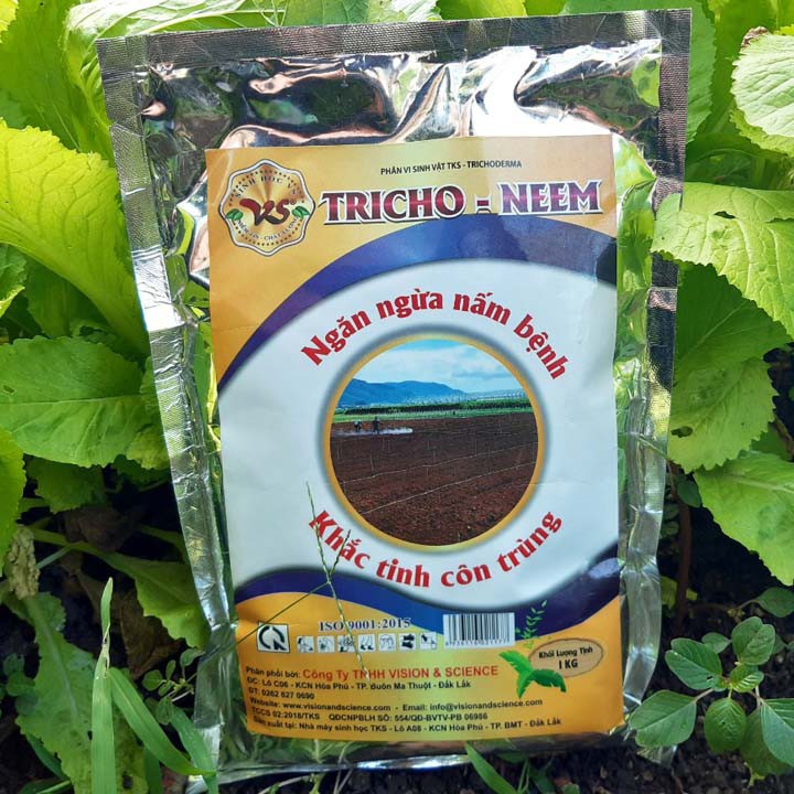 Nấm Đối Kháng TRICHO - NEEM Phòng Trừ Nấm Bệnh Và Tuyến Trùng Hại Rễ - Gói 1kg
