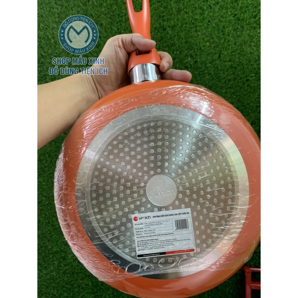Chảo Chống Dính Bếp Từ, Chảo Từ Có Nắp Kính Elmich Athena 26cm – Hàng chính hãng - SHOPMAUXINH | BigBuy360 - bigbuy360.vn