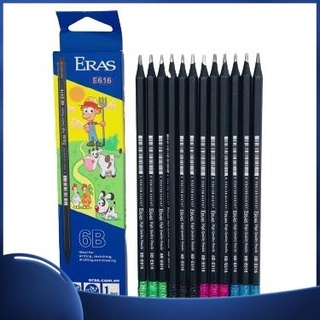 Siêu rẻ, bút chì 6b eras e616, bút chì cao cấp,hộp 12 bút