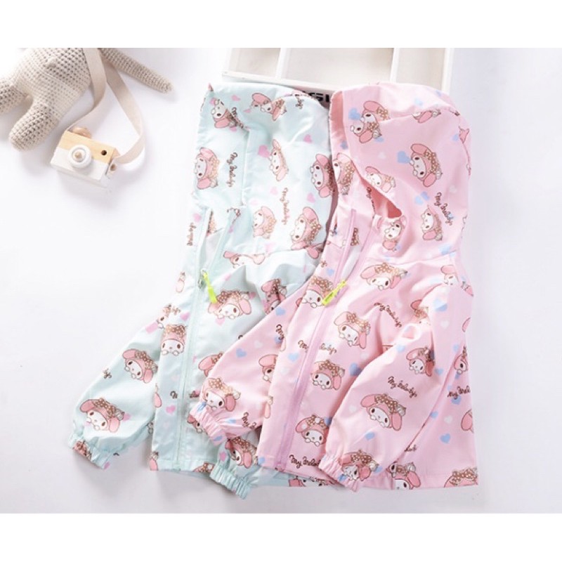 Áo khoác gió 2 lớp bé gái , nhiều mẫu