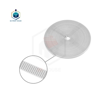 Dây Đai GT2 Bản 6 - 10 Cho Máy In 3D Lõi Thép, Lõi Dù, Đai Trắng (1 mét)
