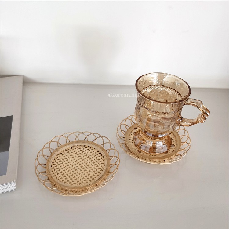 LY CỐC THỦY TINH AMBER CỔ ĐIỂN PHONG CÁCH VINTAGE. | BigBuy360 - bigbuy360.vn