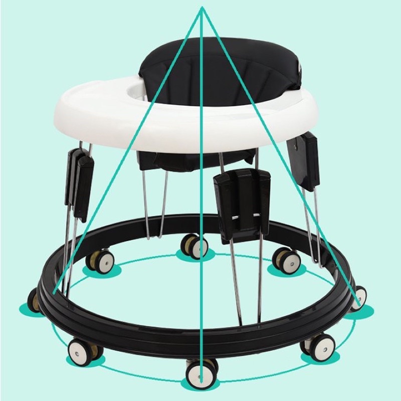 Xe Tròn Tập Đi KIDWOW 3 In 1 Điều Chỉnh Được Độ Cao Có Tích Hợp Khay Ăn Dặm Cho Bé