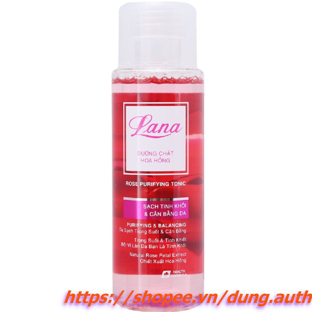 Nước Hoa Hồng 150ml Lana Giúp Cân Bằng Độ Ẩm, Làm Trắng Và Săn Chắc Da Chính Hãng.